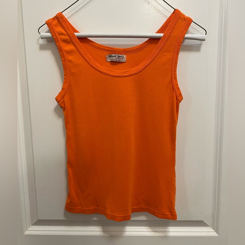 Michael Stars Vibrant Orange Tank Top